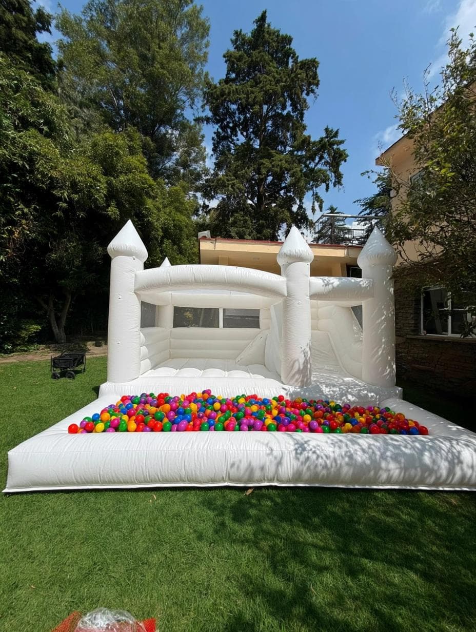 Castillo Blanco in a garden